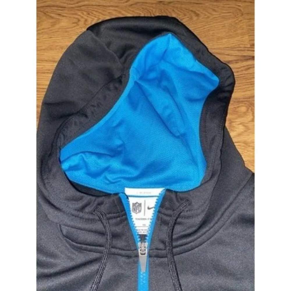 Nike Therma Fit Carolina Panthers Team Issued Full Zip Hoodie Sweatshirt XL - Picture 5 of 7